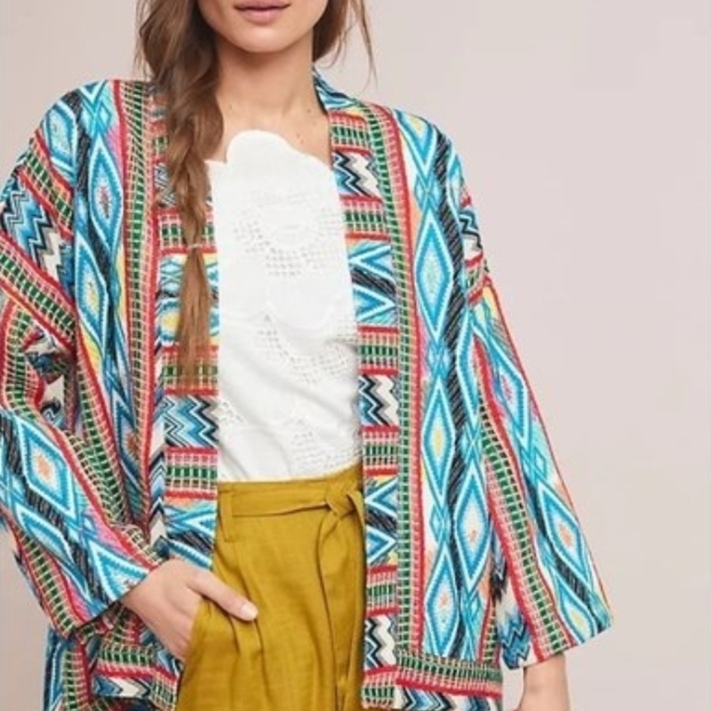 Anthropologie DRA Yolanda Los Angeles Aztec Jacket Womens Large